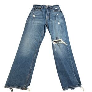 Abercrombie womens ankle straight ultra high rise curve love jeans. Size 26 2R